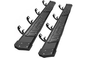 COMNOVA Aluminum Running Boards Compatible with 2015-2025 Chevy Colorado/GMC Canyon Crew Cab. 6.5 Inch Step Bar Rock Slider w