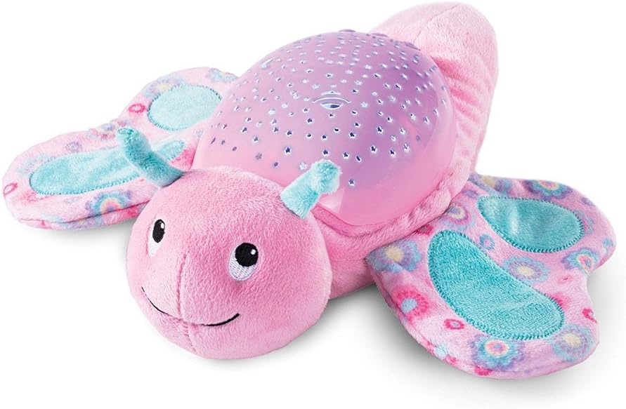 Sleep Aid Night Light & Shusher Sound Machine & Baby Gift, LED Star Projector & Portable Soother Stuffed Animal Comfort Plush Toy, Infant Slumber Buddies Projection and Melodies (Butterfly)