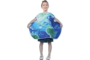 DSPLAY Earth Costume Unisex Kids Planet Tunic for Girl and Boy Fun Halloween Costumes