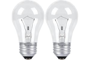 CYLYT Oven Light Bulbs 40 Watts Appliance Bulb, E26 A15 120V High Heat Incandescent Bulbs for Stove Hood, Refrigerator, Microwave, 415 Lumens, Warm White 2700K, Dimmable, 2-Pack