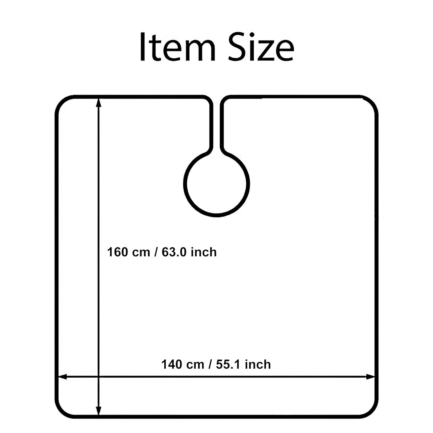 GreenLife 63" x 55" Waterproof Hairdressing Gown Salon Cape Haircutting Apron Hair Cutting Dyeing Styling Cloth for Barber Use (1 Pcs, Pattern) : Beauty
