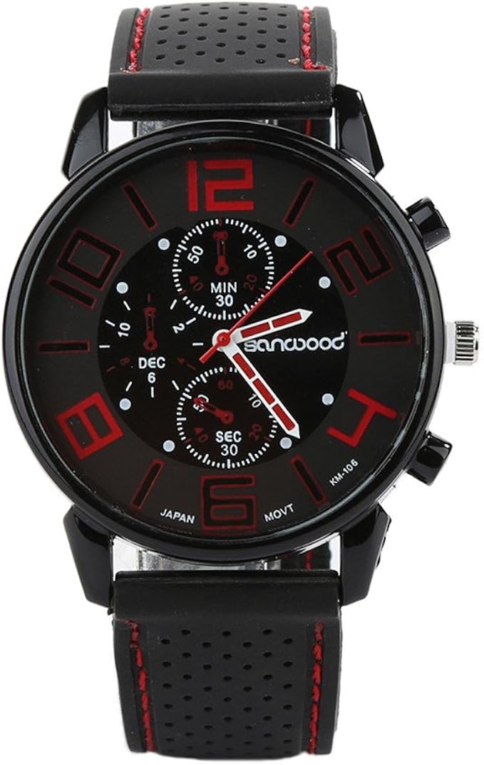 casual quartz analog silicone