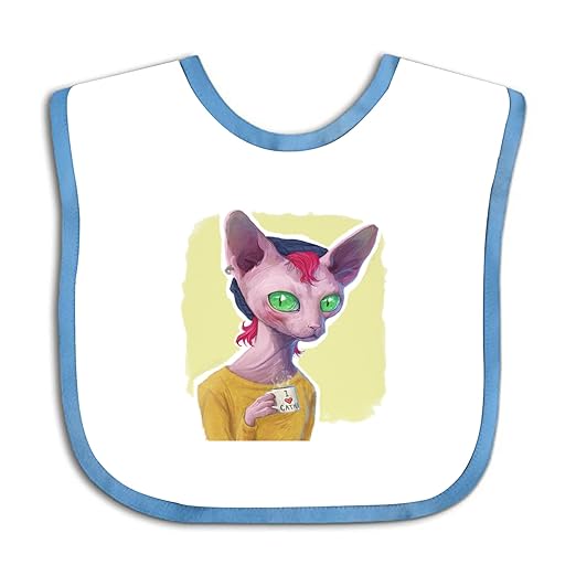Amazoncom Soft Hairless Cat Baby Bibs Cute Cloth Baby Bib