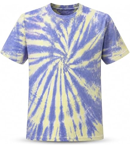 VNBNT Blue Orange Tie Dye Shirt Men 3D Print Colorful Short Sleeve