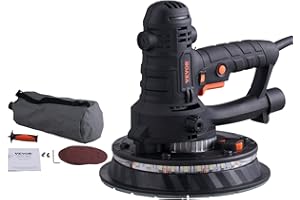 VEVOR Drywall Sander, 800W Electric Sander with 12 Sanding Discs, Variable Speed 1200-2300 RPM Wall Sander with Automatic Vac