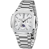 BENYAR Luxury Men's Quartz Watch Multifunctional Chronograph | Full Stainless Steel Waterproof Luminous Business men's watch BY-5221