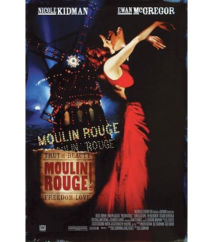 Amazon.com: Pop Culture Graphics Moulin Rouge Poster 27x40 Nicole Kidman  Ewan McGregor John Leguizamo: Prints: Posters & Prints