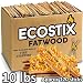 EasyGoProducts Approx. 120 Eco-Stix Fatwood Starter Kindling Firewood Sticks Wood Stoves Camping Firestarter Fire Pit BBQ, 10 Lbs primary
