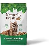 Naturally Fresh Cat Litter Made from Walnut Shells, Quick-Clumping, Unscented, Upcycled, Easy Scooping, Sustainable, 30 Lbs