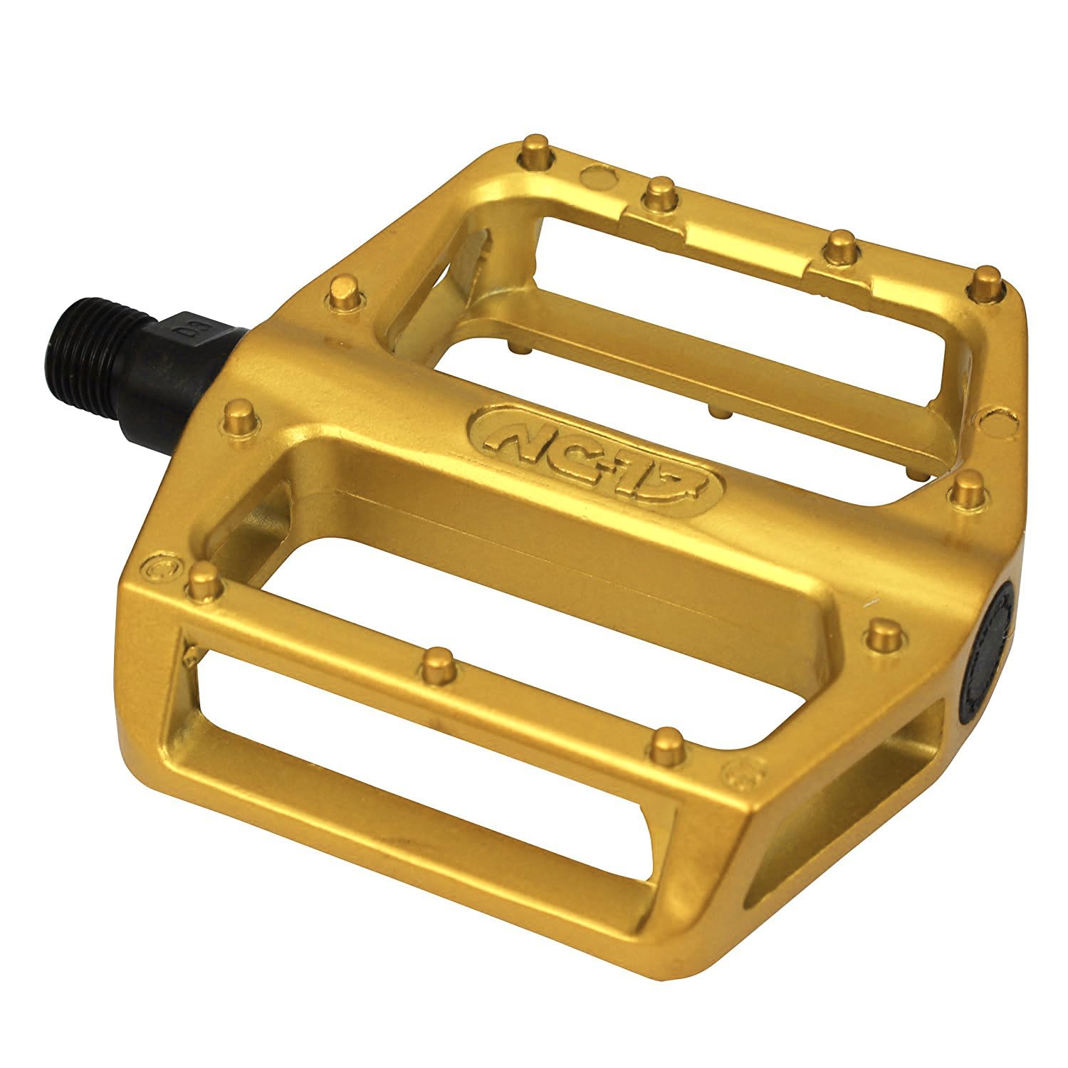 NC-17 Sudpin STD Zero Pro Platform Pedal/Bicycle Pedals MTB/Mountain Bike/BMX Pedal, Aluminium, Durable, Super Lightweight, Fixed Pins gold gold