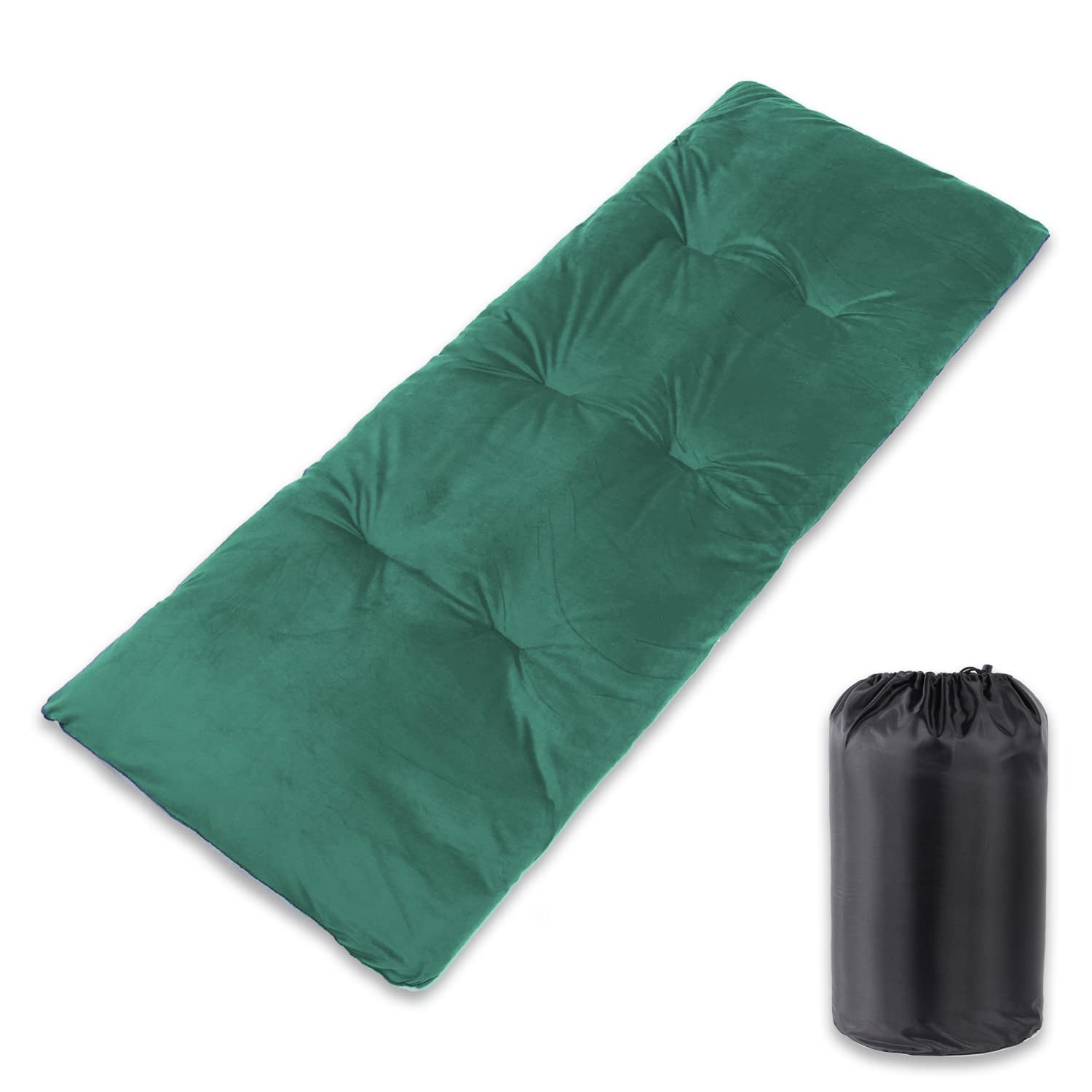 Photo 1 of Gehannah Thick Camping Sleeping Pad, Soft Comfortable Microfiber Camping Cot Pads for Adults, Lightweight Foldable Sleeping mats for Traveling Hiking Backpacking Traveling