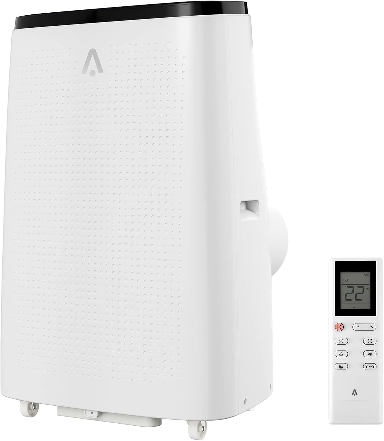 Photo 1 of 14,000 BTU Portable Air Conditioner Quiet AC Unit with Cooling, Fan, Dehumidifier & Energy-Saving Mode | Covers Up to 750 Sq. Ft | Remote Control | White with Black Top | Ideal for Rooms/Living Room