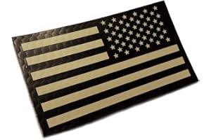 EMPIRE TACTICAL USA 3.5" x 2" Reversed Tactical Infrared Reflective US Flag (Ultra Durable) Combat Patch