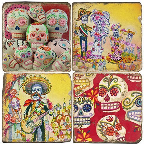 Studio Vertu Day of the Dead Coasters