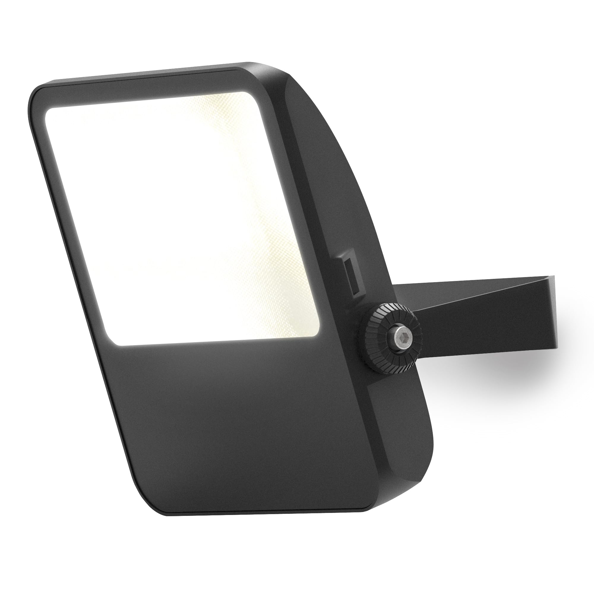 4lite Motion Sensor Floodlight (Black) 3700lm IP54 Rated Compact LED Integrated 46W Flood Light - 4L2/1100-4Yr Guarantee
