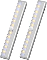 Jinlaili 2 Pack Wireless Under Cabinet Lights 10 LED Motion Sensor view 1