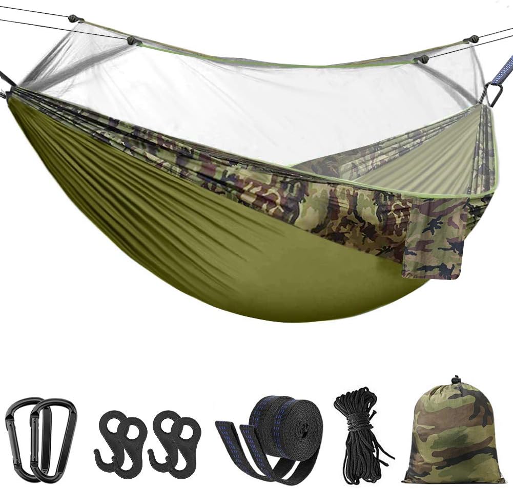 Best camping double hammock with mosquito net