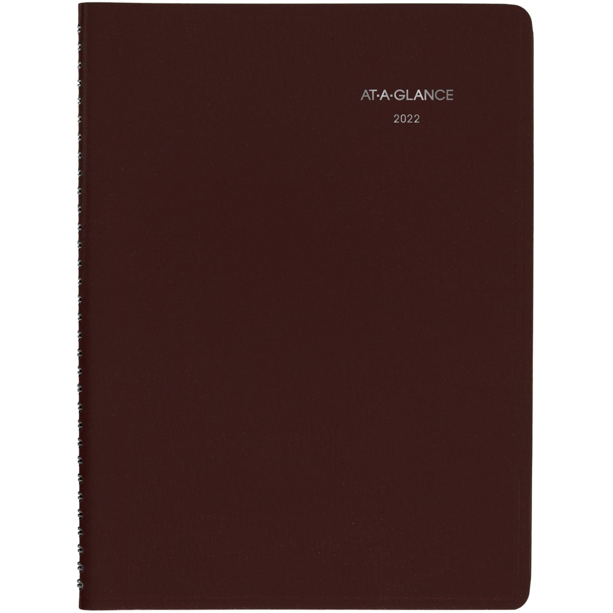 2022 Weekly Appointment Book & Planner by AT-A-GLANCE, 8" x 11", Large, DayMinder, Burgundy (G52014)