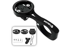 YADERJOVE Aero Bar Computer Mount, Bike Computer Mount Fit For Road Cycling 22.2mm & 22.4mm Handlebars,Compatible with Bike GPS Computer,for Garmin,for Wahoo,for Bryton,for Cateye, GoPro Full Range & Flashlight