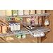 InterDesign Wire Shelving Organizer, Under Shelf Bin - Large Divided, Clear