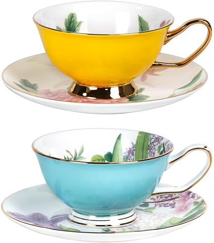 Amazon.com | NORITAKE HALIFAX 7729 CUPS & SAUCERS: Drinkware Cups