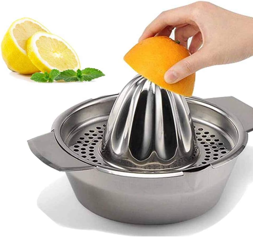 Mini Juicer Handhold Orange Lemon Juice Maker Stainless Steel, Manual Squeezer Press Squeezer Citrus Juicer, Household Kitchen Products