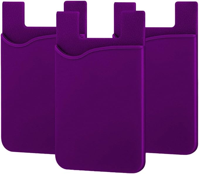 PhoneVillageUSA Cell Phone Card Wallet. Silicone Card