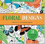 Floral Designs Adult Coloring Book (31 stress-relieving designs) (Studio) by 