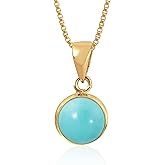 14K Gold Gemstone Necklaces for Women - Solid Gold Necklace - Gemstone Pendant - Gold Pendant Necklace - Gold Statement Necklace - Anniversary Necklace - Gemstone Jewelry for Women