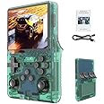 R40S PRO Handheld Game Console with 30000+ HD Classic Games,3.5 Inch IPS Screen Mini Arcade Build in Dual System, 45+ Emulators, Online Battle, 3800 mAh Gift (Green)