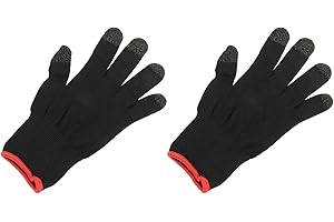 MECCANIXITY Game Gloves Finger Gaming Glove Breathable Anti Sweat Touch Mobile Game Controller Glove Black for Mobile Gaming,