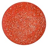 Zak Designs Confetti Melamine Dinner Plates, 11-Inch, Red, Set of 6