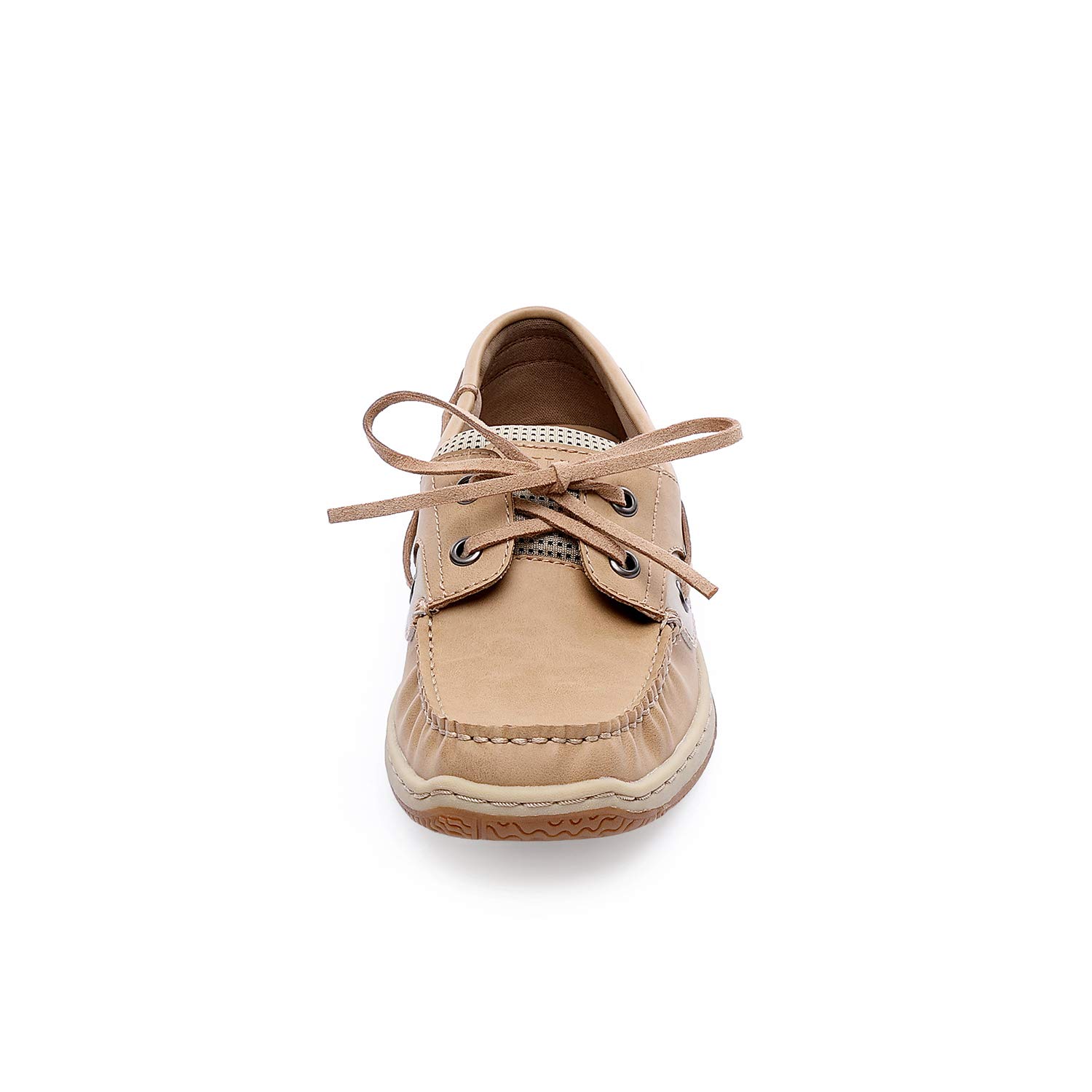 Tihoo Women\'s Comfortable Walking Loafer Slip On Casual Boat Shoe (8 M US, Oat)