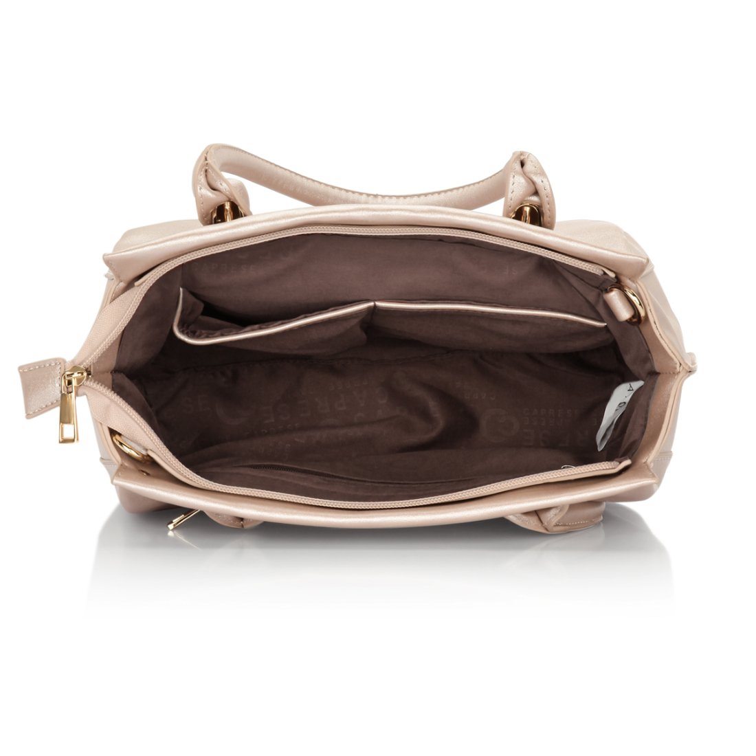 caprese christine women's tote bag (metallic soft pink) ()