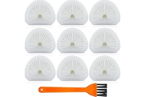 NEZXEIY 9 Pack Replacement Filters for Black + Decker Dustbuster AdvancedClean Cordless Handheld Vacuum VLPF10 HLVA320J26 HLVA325J10 HLVA315J22, Compatible with HLVA315J HLVA320J Filter, Part N575266 N600601