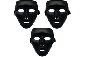 Dufricen Black Masks, Halloween Masks for Adults