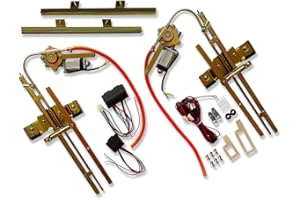 IMOOA Vintage Car 2 Doors Flat Glass Power Windows Kit for Ford Chevy Chrysler 1932-up