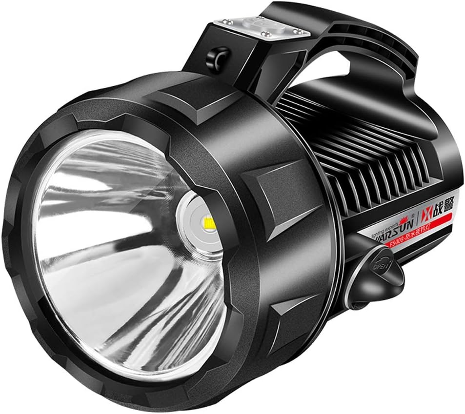 mingL Waterproof and Explosion-Proof Light Flashlight, Rechargeable Outdoor Long-Range Super Bright LED Patrol Portable Searchlight A++