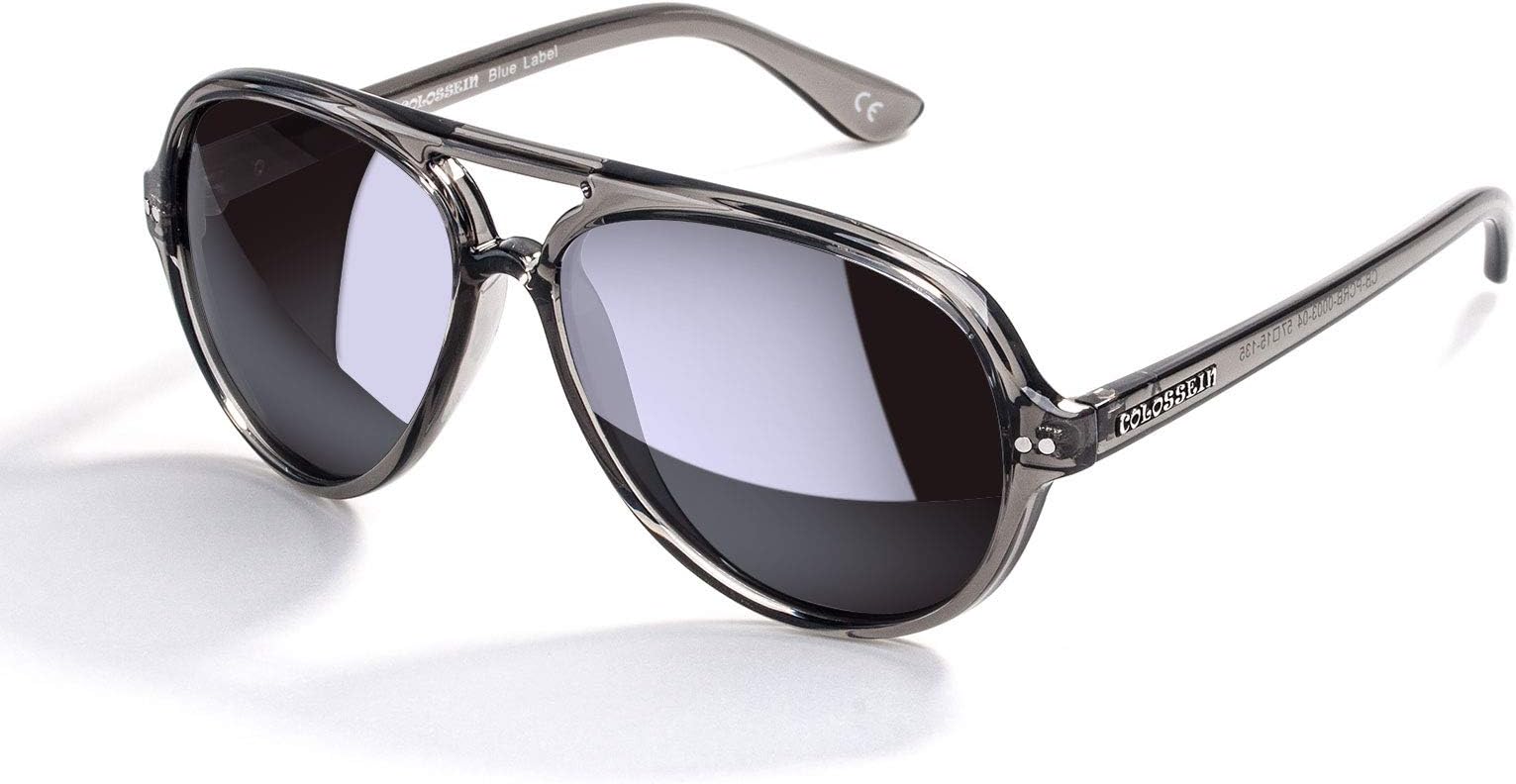 Retro Polarized Sunglasses, Lightweight Mirrored Lens Fashion Goggle Eyewear