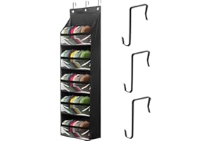 ZAODECR Over Door Hat Racks for Baseball Caps, Clear Deep Pockets Hat Organizer for Closet or Wall Hold 60 Hats Storage Holde