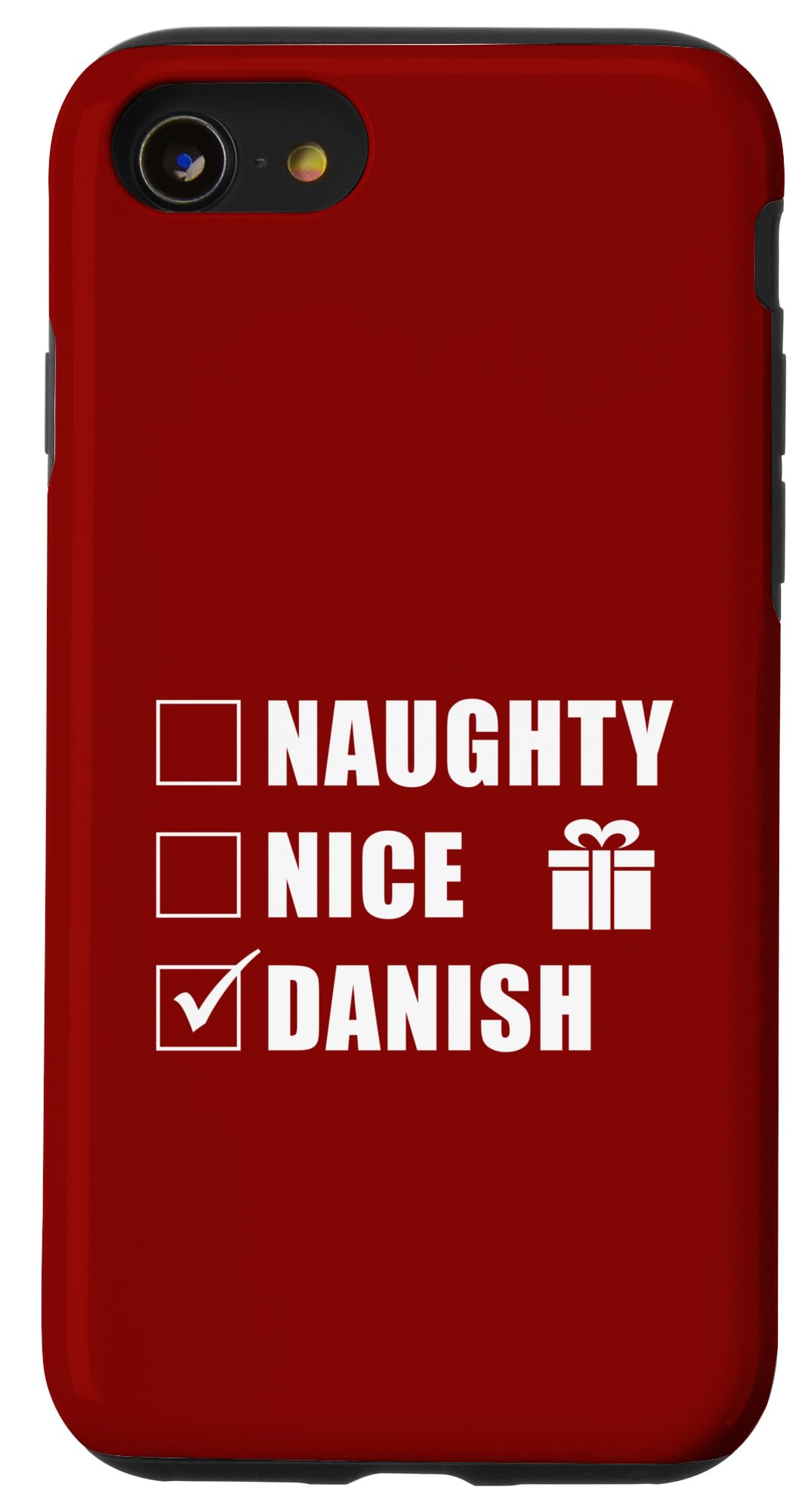 iPhone SE (2020) / 7 / 8 Naughty Nice Danish Christmas Santa List Case