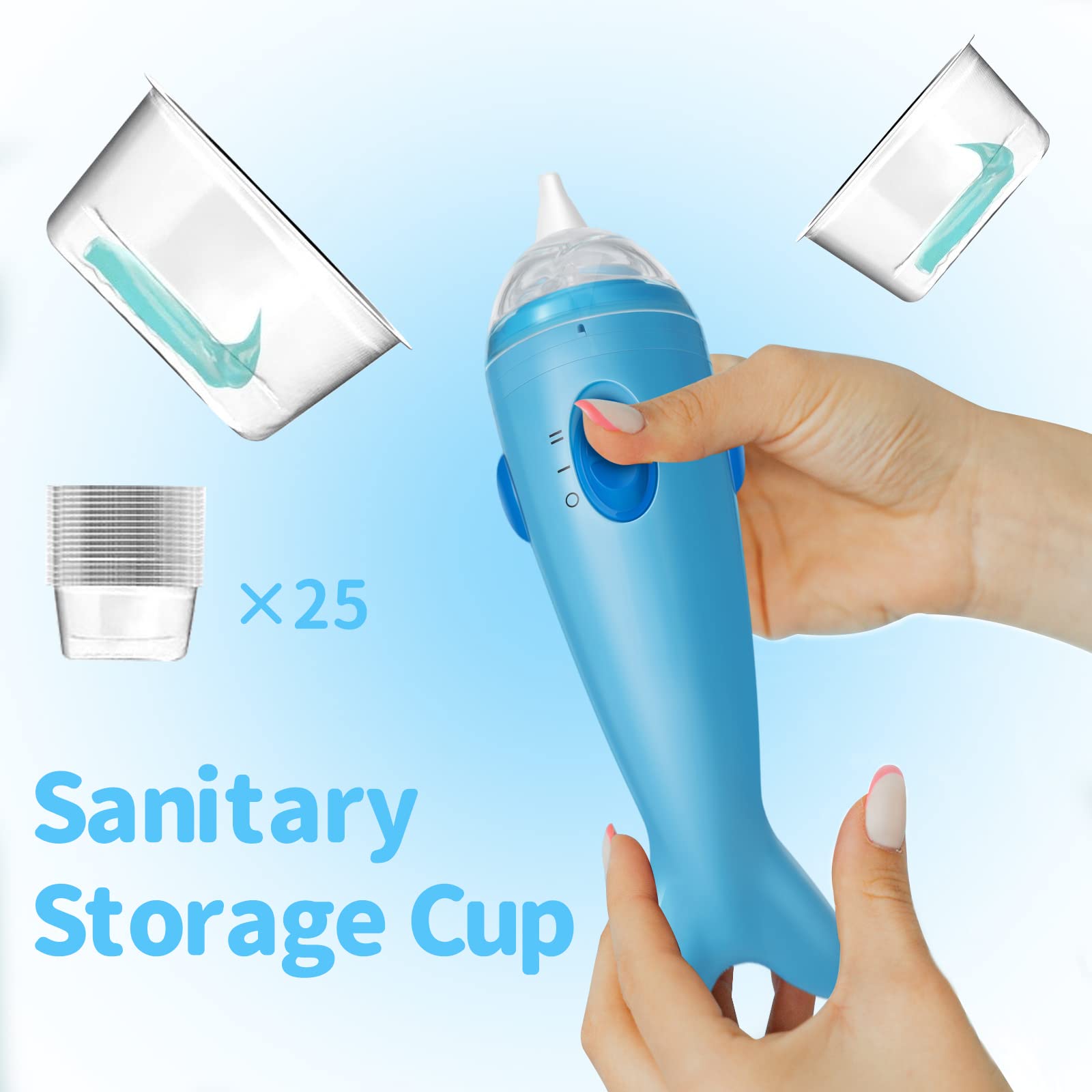 Berrcom Nasal Aspirator for Baby, Electric Nose Sucker Baby Nose Cleaner Automatic Booger Sucker for Kids with Music, Adjustable Suction Level