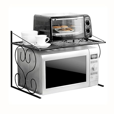 Racks de 2 pisos de metal de cocina Sección en negrita Horno ...