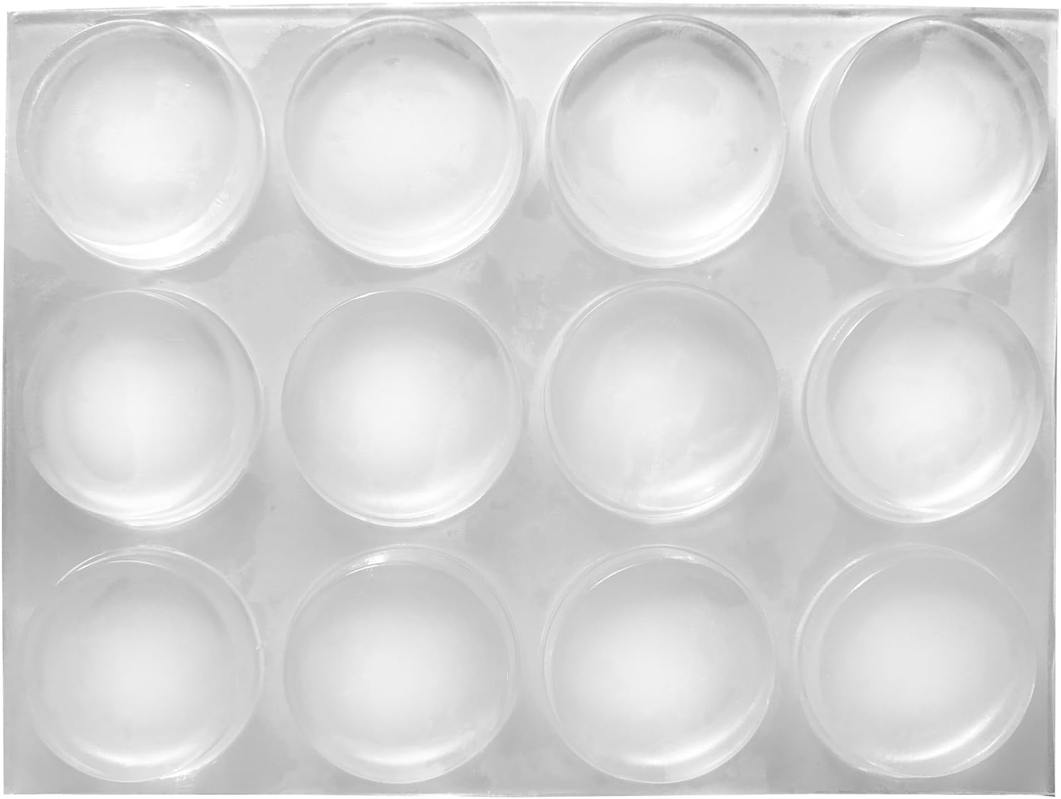 HaftPlus - Door Stop/Cabinet Door/Drawer Buffer Pads, diameter 22mm, hauteur 4mm, 12 Set, Clear, 12 Stk. diameter 22mm - Image 5