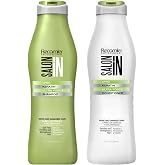 Salon In by Recamier | Keratin Ultra Force Hair Shampoo and Conditioner Set (10.1 fl oz / 300 ml) | Repair &amp; Strength