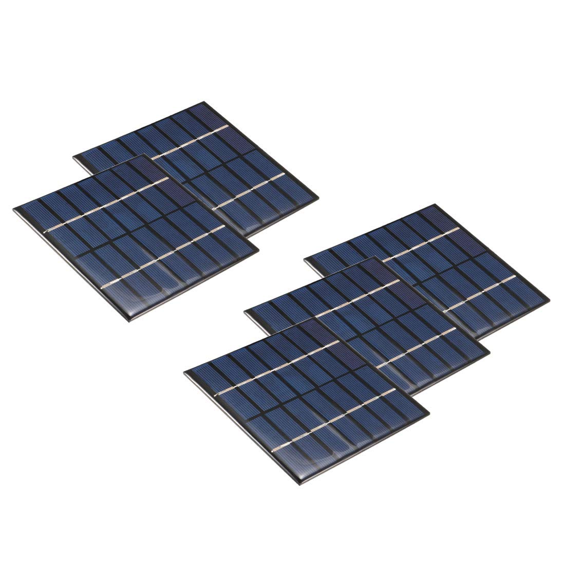 sourcingmap 5Pcs 7V 120mA Poly Mini Solar Cell Panel Module DIY for Phone Light Toys Charger 110mm x 110mm