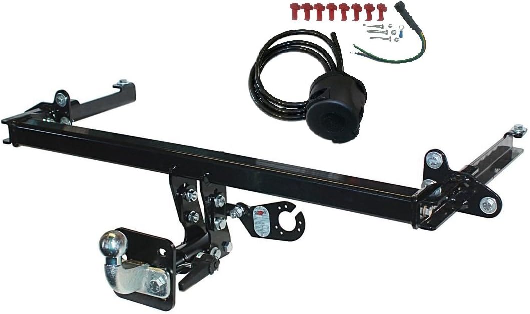 Umbra Rimorchi Towbar Fixed Disposal With Ball & Hook, changeable with 7 pin Electrics for Toyota Hilux Pick-Up 2-4doors 2-4WD 2016 onwards UT390COR34ZSFMM/WU200UK1