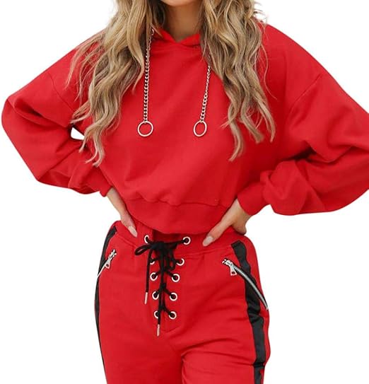 solid red sweatshirt