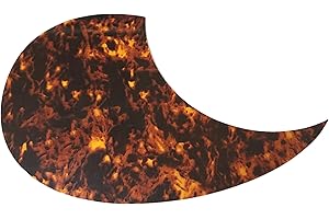 Musician Outfitters Acoustic Guitar OM 18V Style Pickguard Self Adhesive Tortoise Shell (Dark Red)