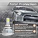 Optix P.RA 3-Sided EOS 9005 + 9006 LED Headlight Bulbs - Low Beam + High Beam - Complete Conversion Kit - 6000K Cool White